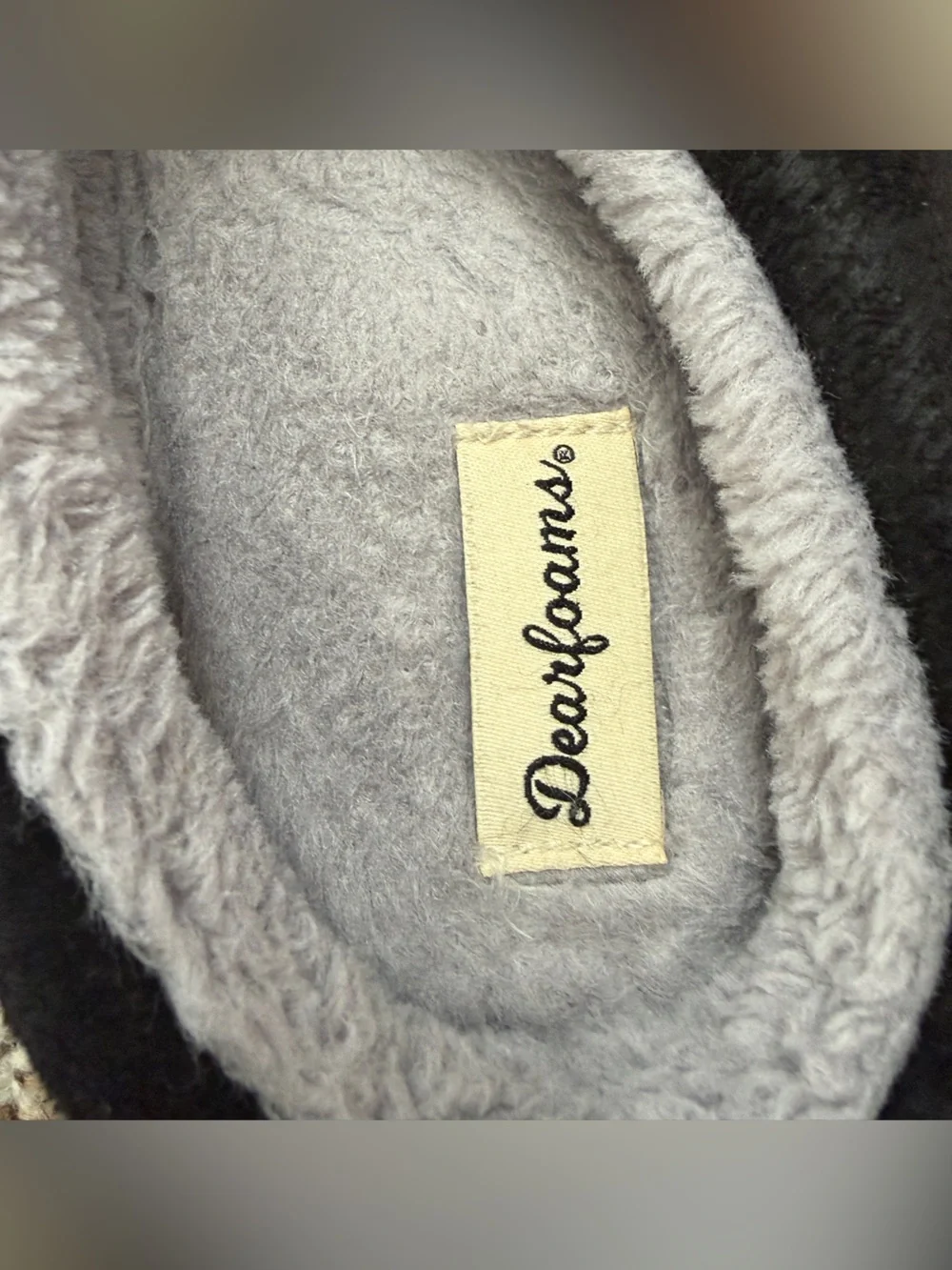 Men’s Black Dearfoams Slippers